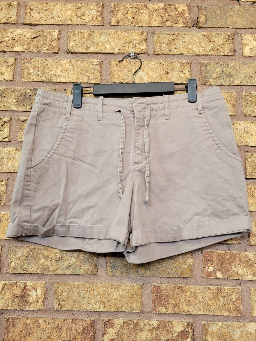 Lee Chino Cotton Stretch Shorts Light Brown Size 12